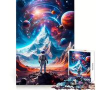 Rompecabezas Planetary Mountain de 1000 Piezas para Adultos Que Mejora la Memoria y Alivia la ansiedad Decoración de Pared con Bordes Afilados (50x75cm)