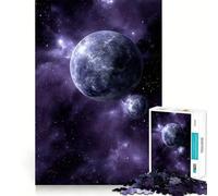 Rompecabezas Planetas en una Nebulosa Púrpura para Adultos, 1000 Piezas, Lógica Clara, Juguete, Pasatiempo Tranquilo, Corte Perfecto, Regalo Elegante (50x75cm)