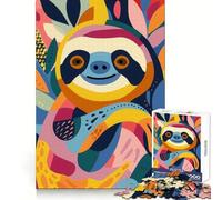 Rompecabezas Plano Abstracto de Perezoso de 1000 Piezas para Adolescentes Que Mejora la Memoria y el Tiempo Libre Diseño de Corte sólido Artículo de Santa Claus 50x75cm