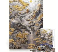 Rompecabezas Platinum Cliffside Haven de 1000 Piezas para Adultos Juguete Inteligente para armar Juntos Diversión con Corte preciso Exhibición artística (50x75cm)