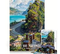 Rompecabezas Point Vue Maconde, Isla Mauricio de 1000 Piezas para Adolescentes Juguete de lógica para Jugar en Grupo Corte de precisión Regalo Original (50x75cm)