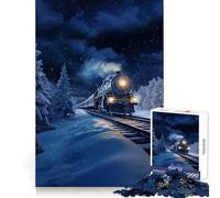 Rompecabezas Polar Express para Adultos, 1000 Piezas, Juguete para ejercitar la Mente, Ideal para Relajarse y armar una Imagen, Regalo artístico (38x26cm)