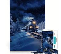 Rompecabezas Polar Express para Adultos, 1000 Piezas, Juguete para ejercitar la Mente, Ideal para Relajarse y armar una Imagen, Regalo artístico (38x26cm)