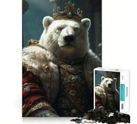Rompecabezas Polar King de 1000 Piezas para Adultos, Juguete cognitivo para armar Juntos, Divertido, de Arte, de colección (50x75cm)