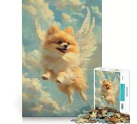 Rompecabezas Pomerania Ángel de 1000 Piezas para Adultos y Adolescentes Ideal para Relajarse, calmarse y desconectar Corte Suave Regalo conmovedor (50x75cm)