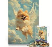 Rompecabezas Pomerania Ángel de 1000 Piezas para Adultos y Adolescentes Ideal para Relajarse, calmarse y desconectar Corte Suave Regalo conmovedor (50x75cm)
