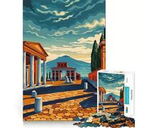 Rompecabezas Pompeya de 1000 Piezas para Adultos, Juguete para ejercitar la Mente, Juego Casual y Relajante, diseño, ensamblaje, colección de Arte (38x26cm)