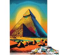 Rompecabezas Pop Art de la Gran Pirámide de Giza para Adultos, 500 Piezas, para divertirse en Familia y Disfrutar de una Noche de Juegos (52 x 38 cm)