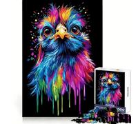 Rompecabezas Pop Art Rainbow Silkie Chi de 1000 Piezas para Adultos Refuerza la Memoria Tiempo cálido Bordes limpios (38x52cm)