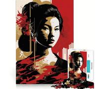 Rompecabezas Pop Geisha de 1000 Piezas para Adolescentes, Juguete de Tren lógico, Ligero y Relajante, de Corte Suave, decoración de Pared (38x26cm)