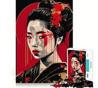 Rompecabezas Pop Geisha de 1000 Piezas para Adolescentes, Juguete Mental, Tiempo de Paz, Corte Premium, Regalo artístico (38x26cm)