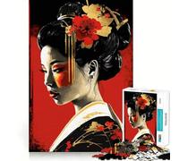 Rompecabezas Pop Geisha de 1000 Piezas para Adolescentes Mejora la Memoria Ocio en casa Imagen para armar Un Regalo Encantador (50x75cm)