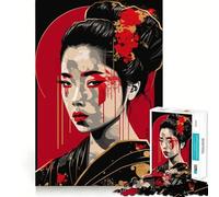 Rompecabezas Pop Geisha de 1000 Piezas para Adolescentes Refuerza la Memoria, Calma y relajación Bordes de Calidad (38x52cm)