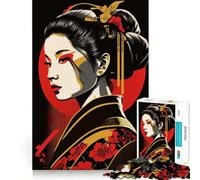 Rompecabezas Pop Geisha de 1000 Piezas para Adolescentes Rompecabezas fácil de armar Ocio Impecable Regalo Ideal para Navidad (38x52cm)