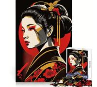Rompecabezas Pop Geisha de 1000 Piezas para Adolescentes Rompecabezas fácil de armar Ocio Impecable Regalo Ideal para Navidad (38x52cm)