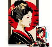 Rompecabezas Pop Geisha para Adolescentes, 1000 Piezas, Wise Think Toy, diversión y Entretenimiento, decoración de Pared con Corte nítido (38x52cm)