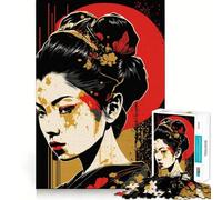 Rompecabezas Pop Geisha para Adultos, 1000 Piezas, Rompecabezas para ejercitar la Mente, patrón Relajante, artículo de Santa Claus (50x75cm)