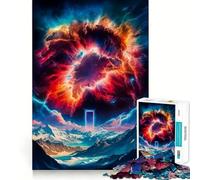 Rompecabezas Portal Blue de 1000 Piezas para Adultos, Juguete Inteligente, pasatiempo para el hogar, Arte de Bordes Lisos, Coleccionable (50x75cm)