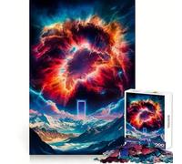 Rompecabezas Portal Blue de 1000 Piezas para Adultos, Juguete Inteligente, pasatiempo para el hogar, Arte de Bordes Lisos, Coleccionable (50x75cm)