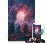 Rompecabezas Portal Knights de 1000 Piezas para Adultos, Juguete Inteligente para el hogar, artículo de Santa Claus con Bordes Afilados (38x52cm)