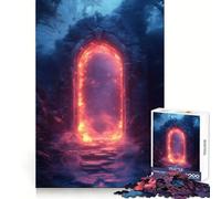 Rompecabezas Portal Místico en Bosque Oscuro para Adultos, 1000 Piezas, Juguete Intelectual, Diversión Pacífica, Corte Preciso, Lista de Deseos de Santa Claus (38x26cm)