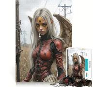 Rompecabezas postapocalíptico de 1000 Piezas Ángel Guerrero para Adolescentes Ideal para estimular la Memoria, el Ocio en casa y para armar Un Regalo Encantador (50x75cm)