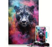 Rompecabezas Powder Splash Panther de 1000 Piezas para Adultos, Juguete Inteligente para el hogar, artículo de Santa Claus con Bordes Afilados (50x75cm)