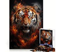 Rompecabezas Powder Splash Tiger para Adolescentes, 1000 Piezas, Juguete cognitivo, pasatiempo Tranquilo, Borde Premium, 50x75cm