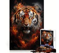 Rompecabezas Powder Splash Tiger para Adultos, 1000 Piezas, Think Smart Toy, vínculo Familiar, Corte preciso, Regalo de Temporada 38x52cm