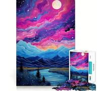 Rompecabezas Pradera Alpina Arroyo 1000 Piezas Juego de Habilidades de Pensamiento Piezas de Encaje Preciso Actividad Divertida para Toda la Familia (38x26cm)