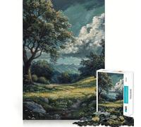 Rompecabezas Pradera de Montaña para Adultos, 1000 Piezas, Juguete Intelectual, Juego Relajante, Arte de Pared de Calidad (38x26cm)
