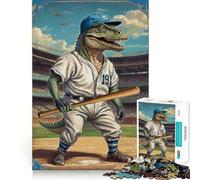 Rompecabezas prehistóricos de Slugger para Adolescentes, 1000 Piezas, para Mejorar la Memoria, Tiempo Libre, Bordes limpios, Regalo Encantador 38x52cm