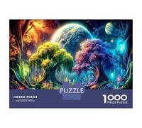 Rompecabezas Premium 1000 Piezas Árbol de la Vida, Galaxia Cósmica, Ultra Difícil, Cartón Grueso, Decoración Pared, Regalo Aniversario, 70x50cm