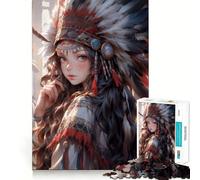 Rompecabezas Princesa Americana para Adultos,1000 Piezas,Juego para Estimular la Mente,Piezas de Encaje, Actividad Relajante para Grupos en Interiores (38x26cm)