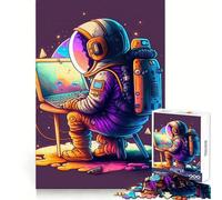 Rompecabezas Programador en el Espacio para Adolescentes, 1000 Piezas, Juego de lógica, pasatiempo para el hogar, Corte preciso, Regalo para Festivales 50x75cm