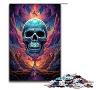 Rompecabezas psicodélico de 1000 Piezas Colorido Demonio del Infierno para Adultos Rompecabezas Imposible para aliviar el estrés y para Adolescentes a Partir de 14 años (tamaño 75 x 50 cm)