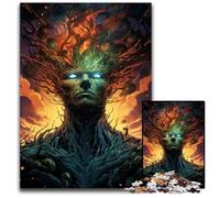 Rompecabezas psicodélico de 1000 Piezas de Nebula King Colorido y desafiante Ideal para la Familia 1000 Piezas (38x26cm)