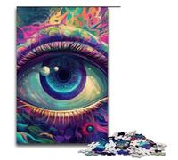 Rompecabezas psicodélico de 1000 Piezas para Adultos diseño de Tercer Ojo Ideal para Juegos educativos 1000 Piezas (75 x 50 cm)