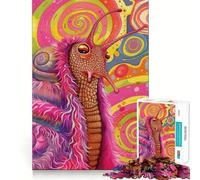 Rompecabezas psicodélico de Caracol de 1000 Piezas para Adultos, un desafío Mental, Juguete Divertido (50x75cm)