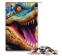 Rompecabezas psicodélico de cocodrilo del Nilo para Adultos 1000 Piezas Divertido 1000 Piezas (38 x 26 cm)