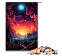 Rompecabezas psicodélico de fantasía Espacial de 1000 Piezas Coloridos para Adultos Papá Noel para Adolescentes a Partir de 14 años 75 x 50 cm.