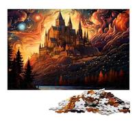 Rompecabezas psicodélico del Palacio Nacional de Peña de Noche 1000 Piezas para Adultos Juego Educativo desafío Juguete Regalo de Amigo Secreto (tamaño 38 x 26 cm)