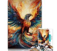 Rompecabezas psicodélicos de Aves fénix para Adultos y Adolescentes, Ideal para aliviar el estrés, desafío difícil, Regalo de Amigo Secreto (tamaño 75x50cm)