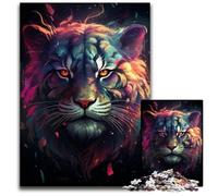 Rompecabezas psicodélicos de Nebula Tiger para Adultos 1000 Piezas cumpleaños y festividades (38x26cm)