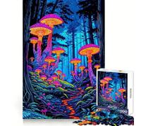 Rompecabezas psicodélicos de Setas para Adolescentes, 1000 Piezas, Ejercicio cognitivo, Relajante Mental, Divertido, sin Bordes ásperos, Regalo Ideal de Navidad (50x75cm)