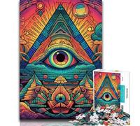 Rompecabezas psicodélicos para Adultos y Adolescentes Juguetes educativos para aliviar el estrés y la interacción Entre Padres e Hijos (50x75cm)