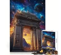 Rompecabezas Puerta Antigua a Las Estrellas de 1000 Piezas para Adolescentes Entrenamiento de concentración, Escape Tranquilo, unión Perfecta, Regalo Original (50x75cm)