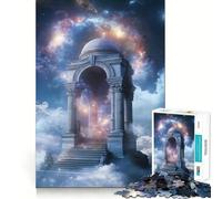Rompecabezas Puerta Celestial Antigua,1000 Piezas,Juego de Memoria Cerebral, Corte láser,Actividad Absorbente para Noches tranquilas (38x52cm)