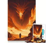 Rompecabezas Puerta del Dragón de Arena de 1000 Piezas para Adultos Fortalece la Memoria, Alivia el estrés Regalo Sorpresa de cumpleaños (38x26cm)