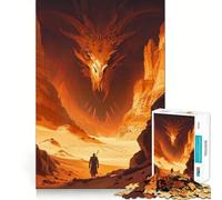 Rompecabezas Puerta del Dragón de Arena para Adolescentes, 1000 Piezas, Juguete Inteligente para Aliviar el Estrés, Bordes Afilados, Regalo de Cumpleaños (50x75cm)